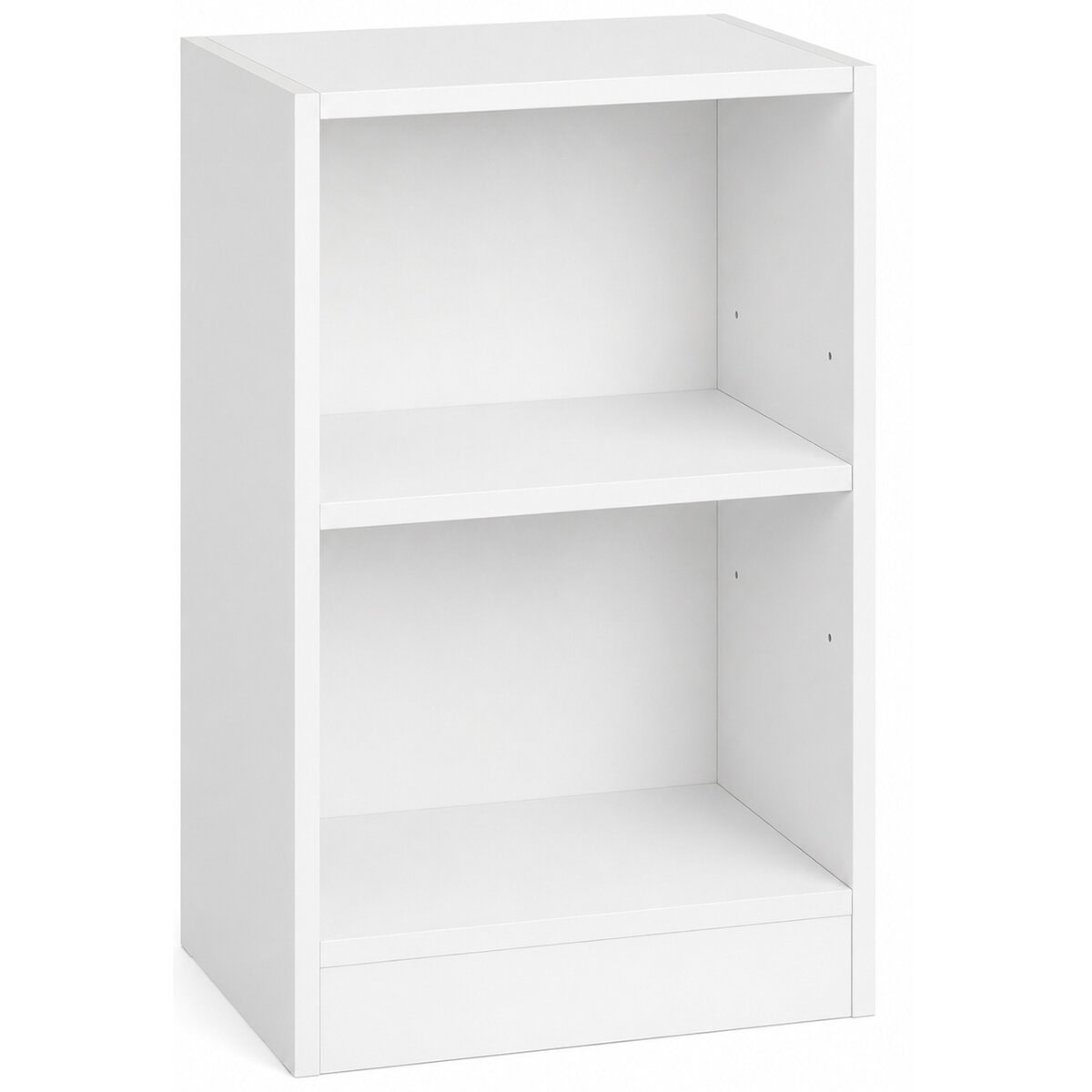 LET666WB01 VASAGLE Noptiera cu compartimente deschise si raft reglabil, stil minimalist, MDF si PAL, 40x30x60 cm, alb Mob360 - imagine 1