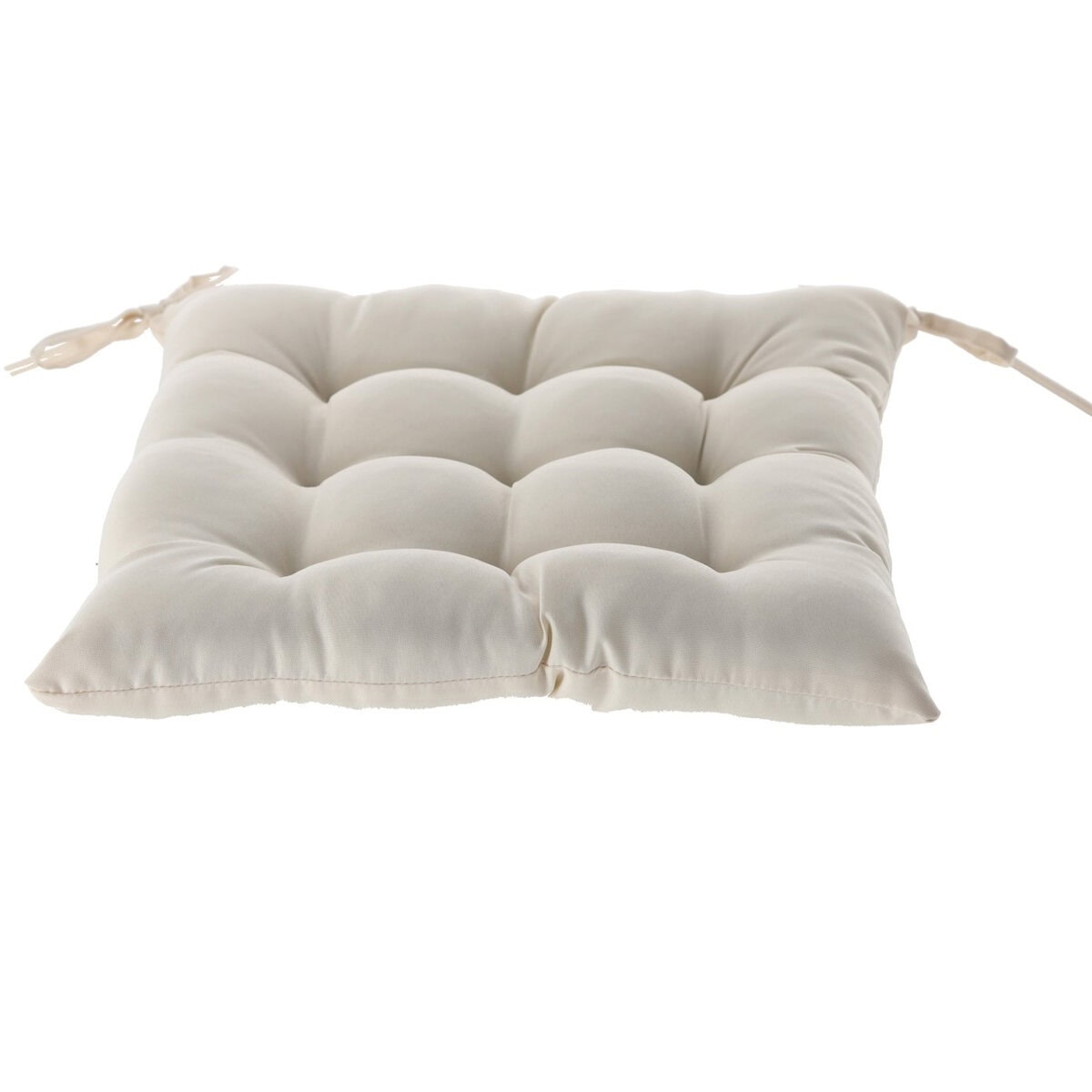 POD-6587-1 Perna scaun 40x40x6 cm, matlasata, poliester impermeabil, cu prindere, bej Mob360 - imagine 1