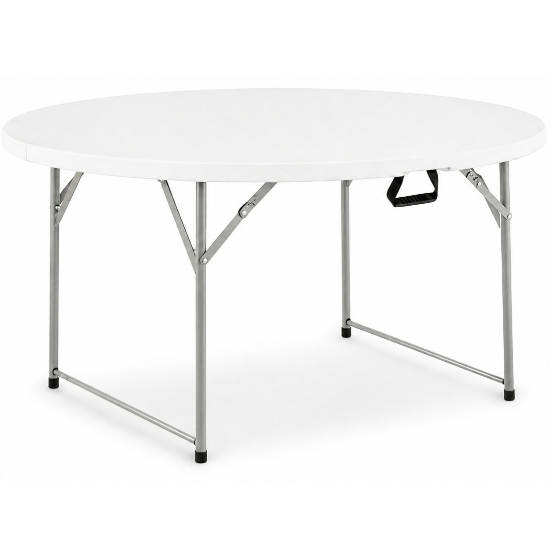 ZUM-3709-10 Masa catering rotunda pentru evenimente, pliabila, diametru 180 cm, HDPE, cadru metalic, alb Mob360 - imagine 1