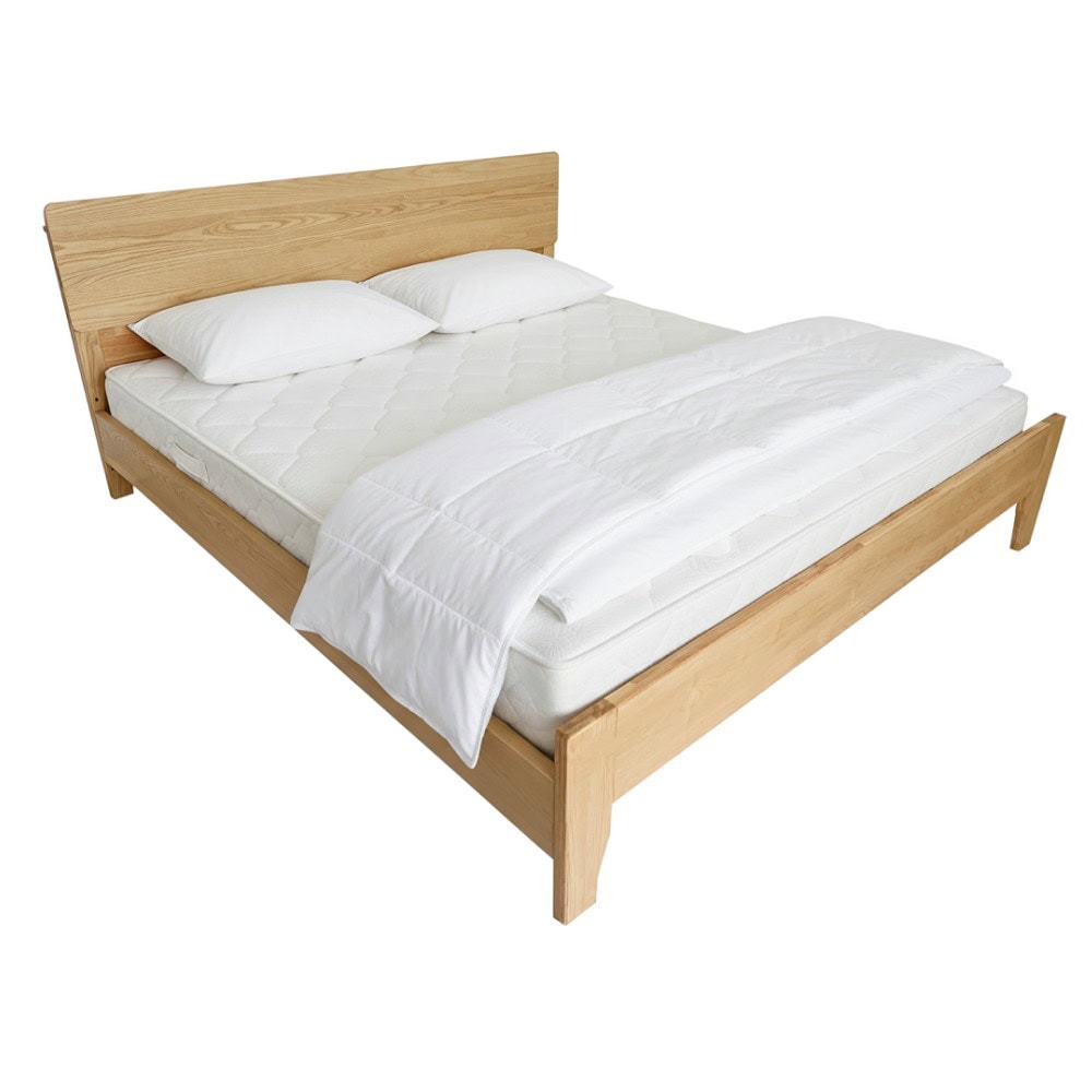 bedia-postel-drevena-d-in2 Pat matrimonial, 180x200, lemn masiv, natural, BEDIA - imagine 1