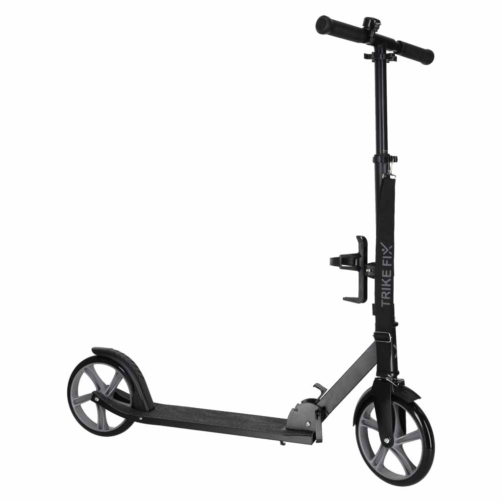 KX2807-3 Trotineta urbana pliabila, roti PU 200 mm, ghidon reglabil, frana spate, maxim 100 kg, 90x39x95 cm, negru si gri Mob360 - imagine 1